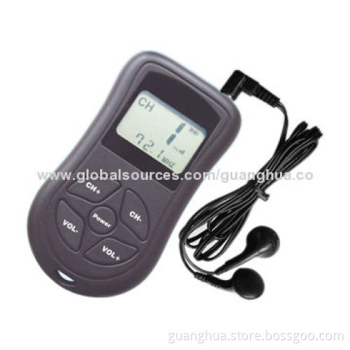 2014 FM Radio with LCD Display, Earphones and Lanyard, 70 to 108MHz Frequency Reception
